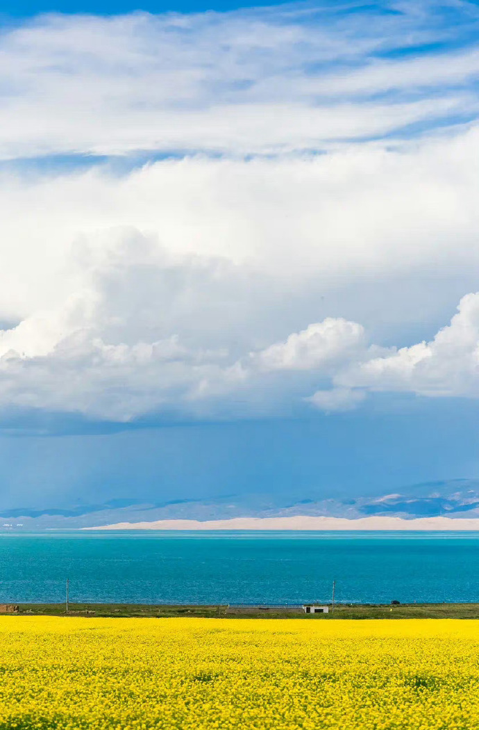 青海长云暗雪山，孤城遥望玉门关，青海壮美风光与历史遗迹交相辉映